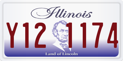 IL license plate Y121174