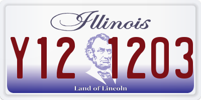 IL license plate Y121203