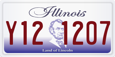 IL license plate Y121207