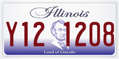 IL license plate Y121208