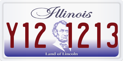 IL license plate Y121213