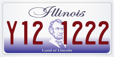 IL license plate Y121222