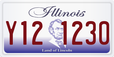 IL license plate Y121230