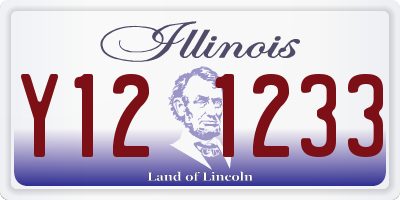 IL license plate Y121233