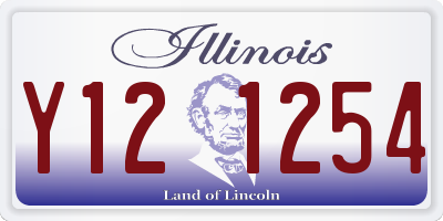 IL license plate Y121254