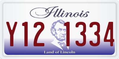 IL license plate Y121334