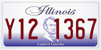 IL license plate Y121367