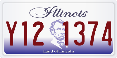IL license plate Y121374