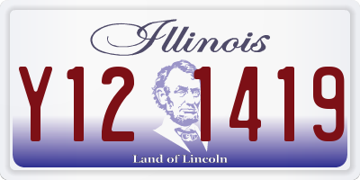 IL license plate Y121419