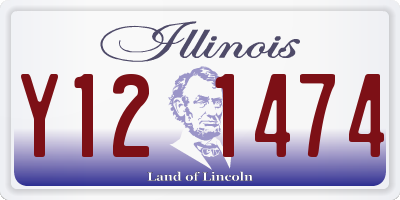 IL license plate Y121474