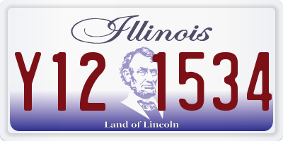 IL license plate Y121534