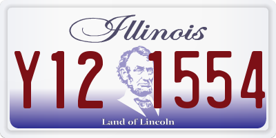 IL license plate Y121554