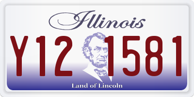 IL license plate Y121581