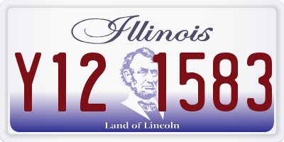 IL license plate Y121583