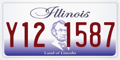 IL license plate Y121587