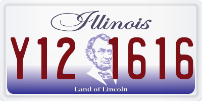 IL license plate Y121616