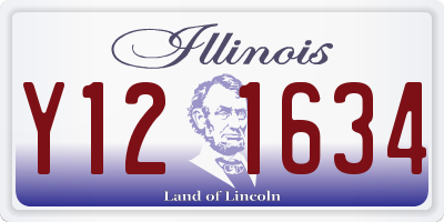 IL license plate Y121634