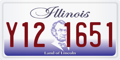 IL license plate Y121651