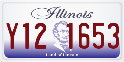 IL license plate Y121653