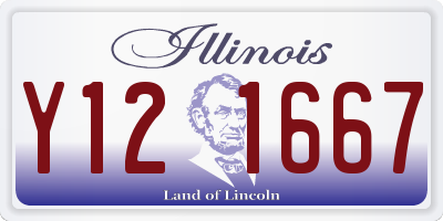 IL license plate Y121667