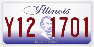 IL license plate Y121701