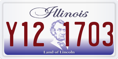 IL license plate Y121703