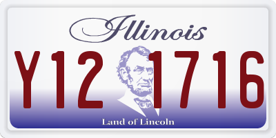 IL license plate Y121716