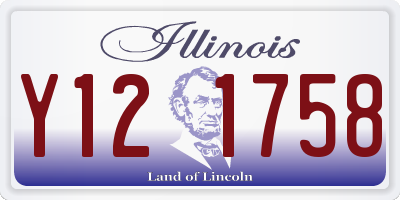 IL license plate Y121758