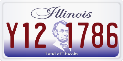 IL license plate Y121786