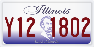 IL license plate Y121802