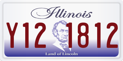 IL license plate Y121812