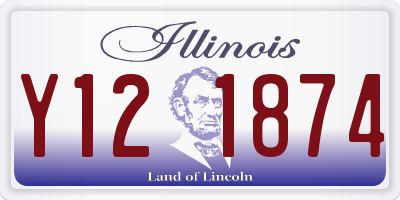 IL license plate Y121874