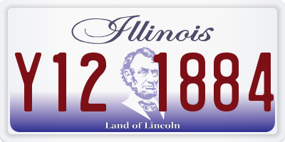 IL license plate Y121884