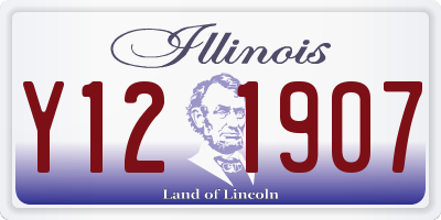 IL license plate Y121907