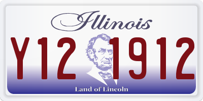 IL license plate Y121912