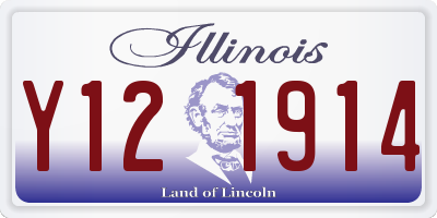IL license plate Y121914