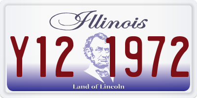 IL license plate Y121972
