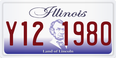 IL license plate Y121980