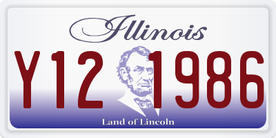 IL license plate Y121986