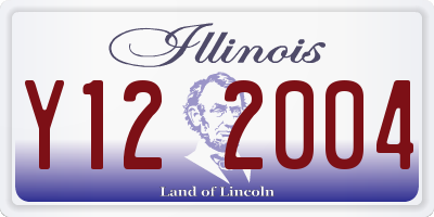 IL license plate Y122004