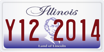 IL license plate Y122014