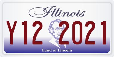 IL license plate Y122021