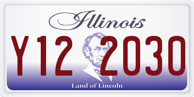 IL license plate Y122030
