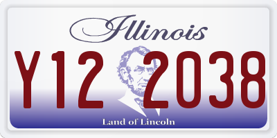 IL license plate Y122038