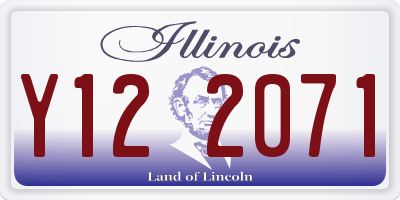 IL license plate Y122071