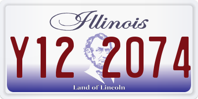 IL license plate Y122074