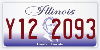 IL license plate Y122093