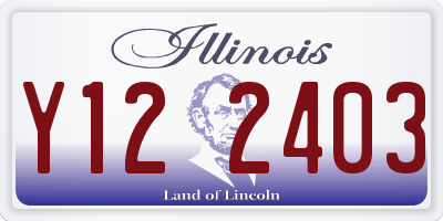 IL license plate Y122403