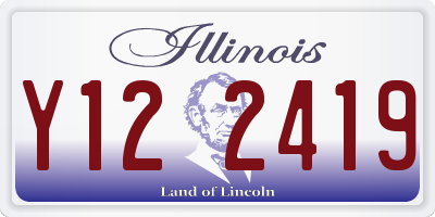IL license plate Y122419