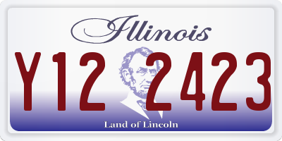 IL license plate Y122423